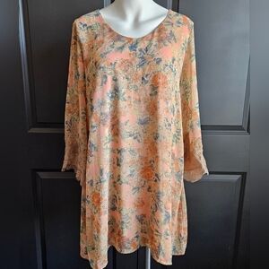Astr the Label Floral Shift Dress Sz Medium